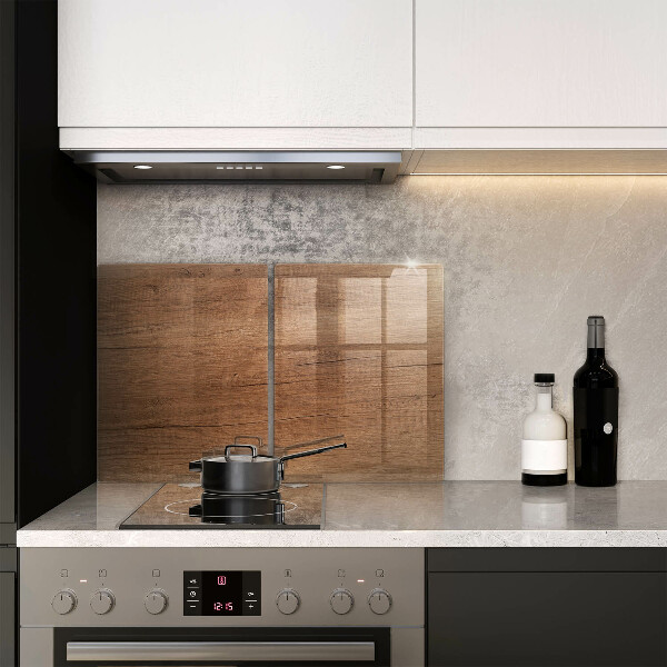 Glass chopping board Wood texture