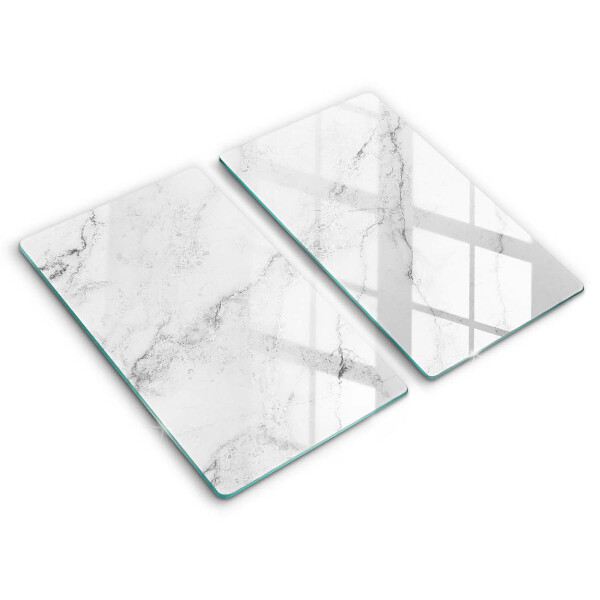 Glass chopping board Elegant marble texture