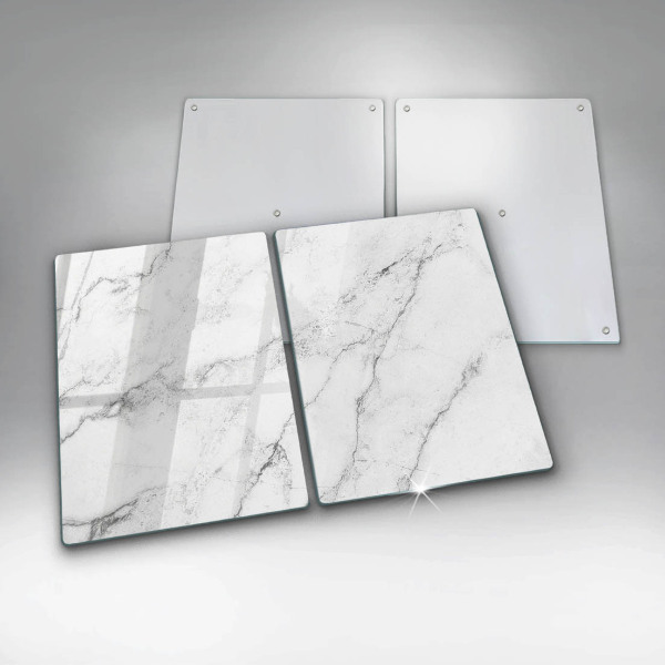 Glass chopping board Elegant marble texture