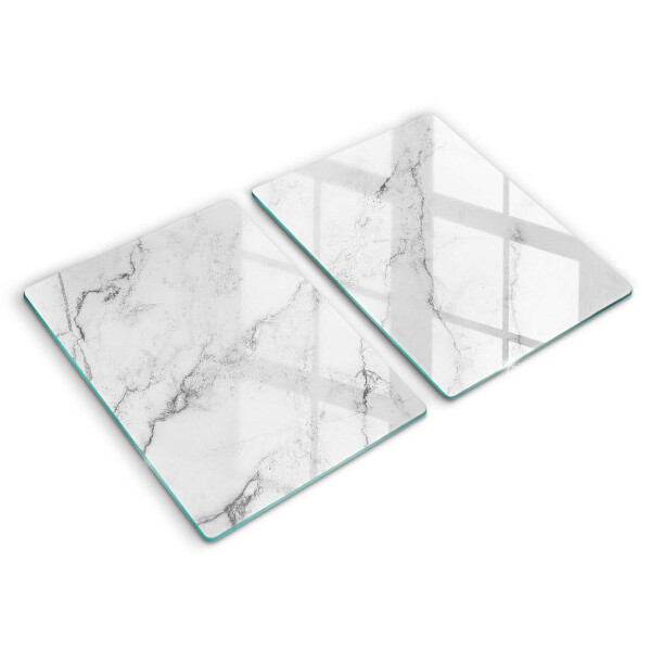 Glass chopping board Elegant marble texture
