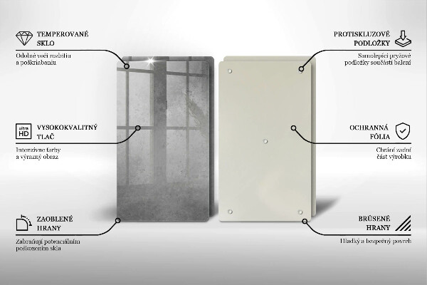 Glass chopping board Concrete texture background