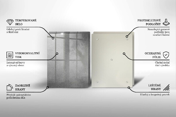 Glass chopping board Concrete texture background