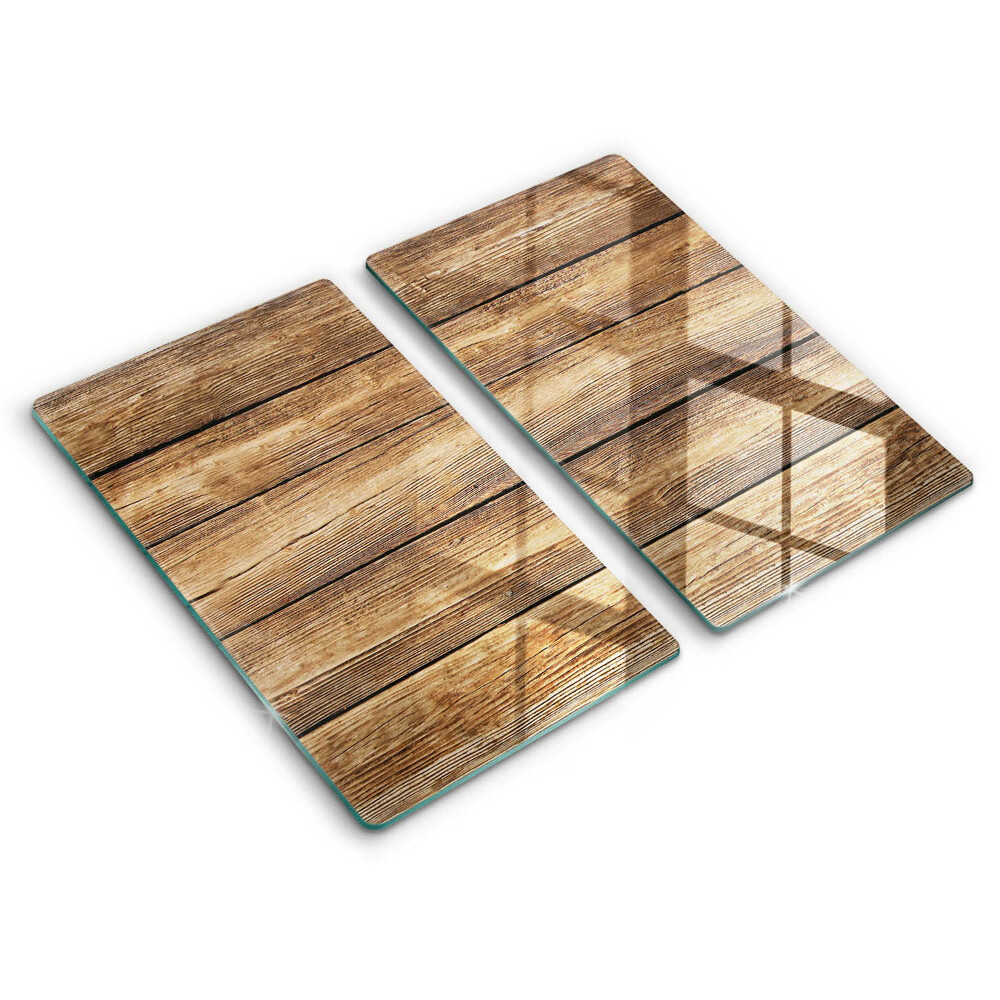Glass chopping board Wood texture boards