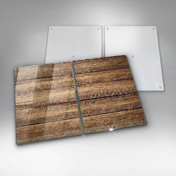 Glass chopping board Wood texture boards