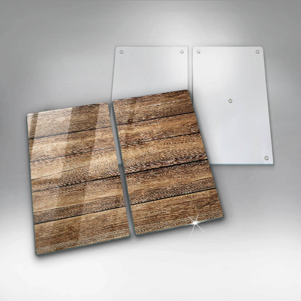 Glass chopping board Wood texture boards