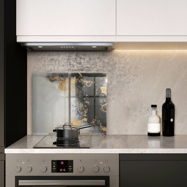 Glass chopping board Abstraction with gold