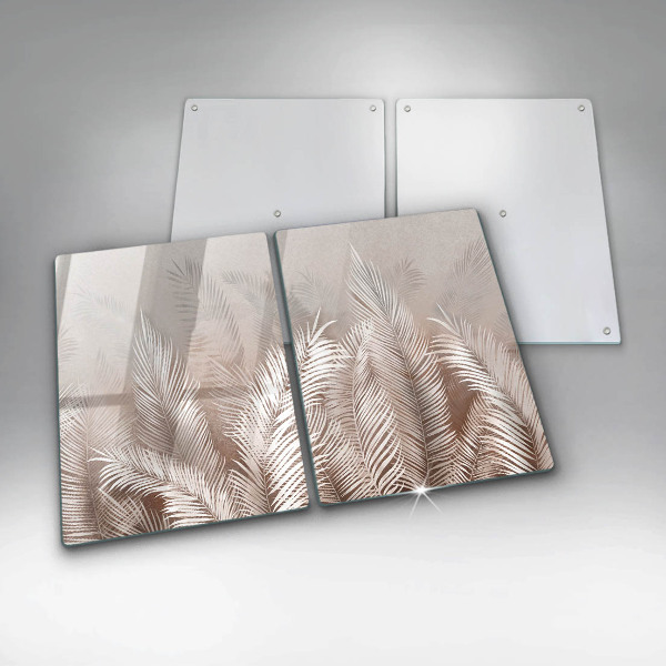 Glass chopping board Boho leaf vegetation