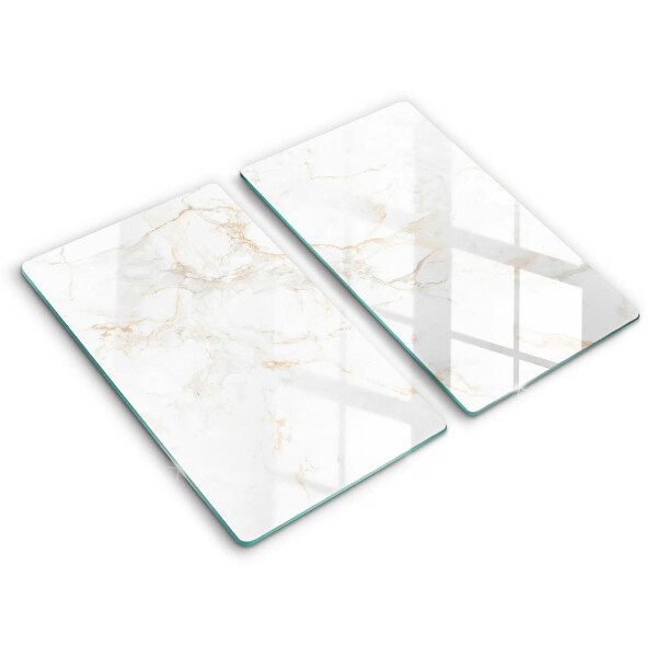 Glass chopping board Elegant stone marble