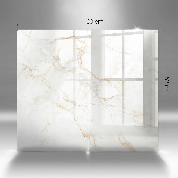 Glass chopping board Elegant stone marble