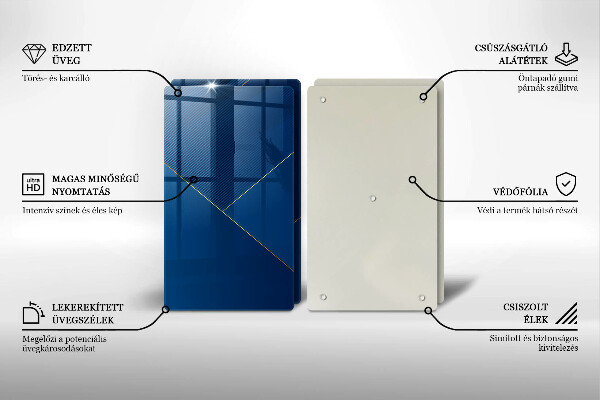 Glass chopping board Modern background