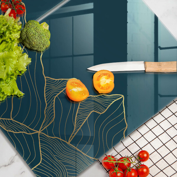 Glass chopping board Abstract mountains