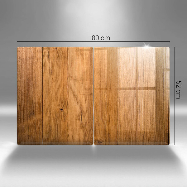 Glass chopping board Wooden planks
