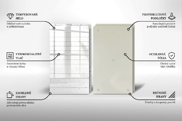 Glass chopping board Modern bright boards