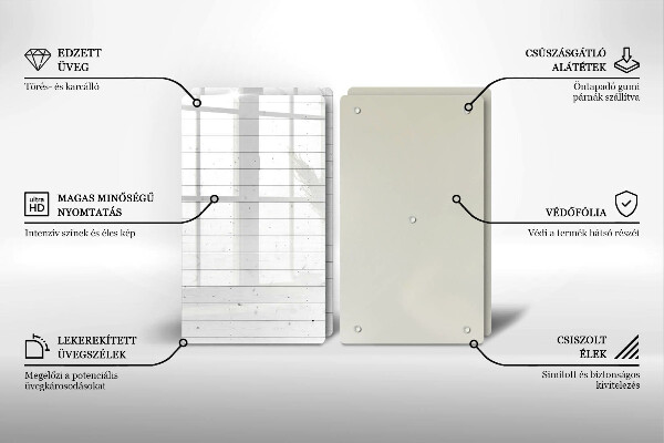 Glass chopping board Modern bright boards
