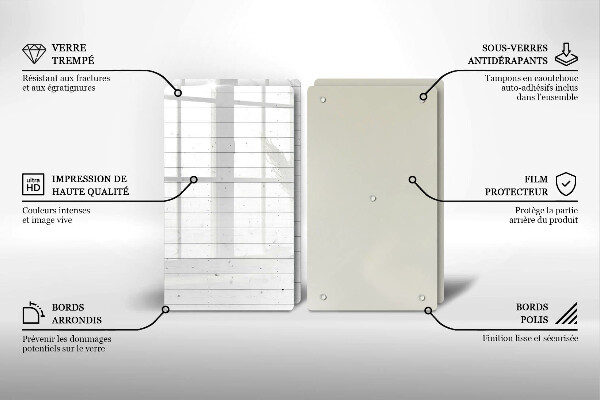 Glass chopping board Modern bright boards