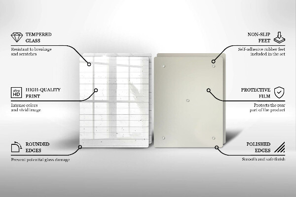 Glass chopping board Modern bright boards
