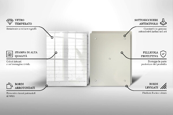 Glass chopping board Modern bright boards