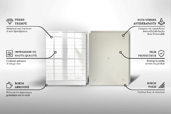 Glass chopping board Modern bright boards