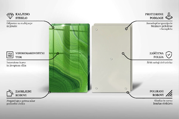 Glass chopping board Abstract texture