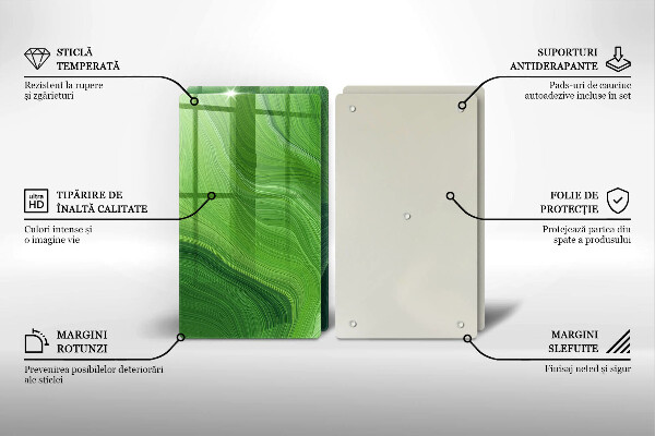 Glass chopping board Abstract texture