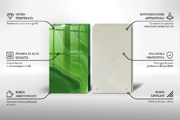 Glass chopping board Abstract texture