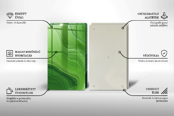 Glass chopping board Abstract texture