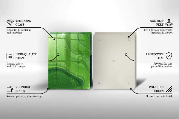 Glass chopping board Abstract texture