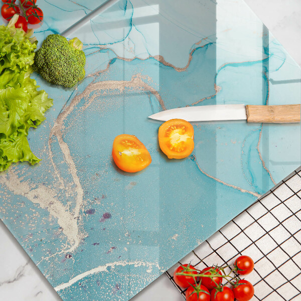 Glass chopping board Abstraction stone