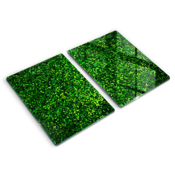Glass chopping board Plant small leaves