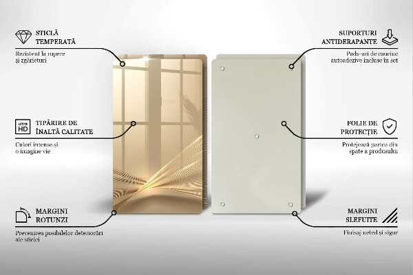 Glass chopping board Modern abstraction