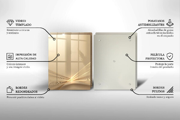 Glass chopping board Modern abstraction