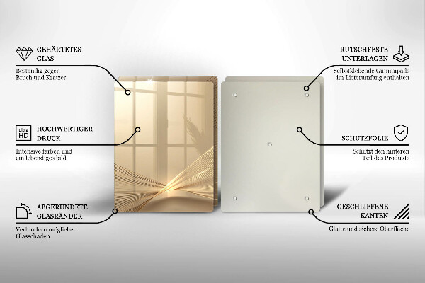 Glass chopping board Modern abstraction