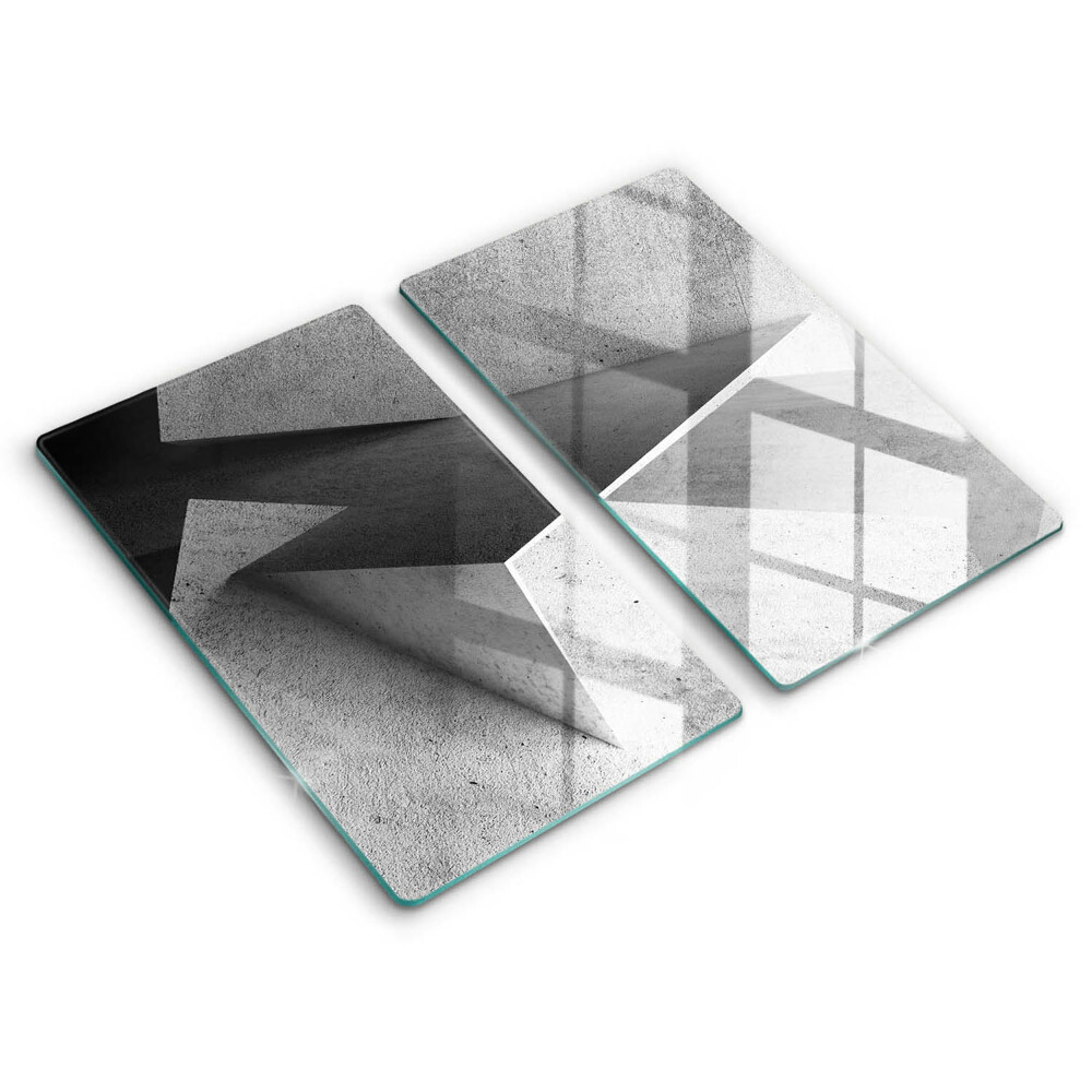 Glass chopping board Concrete abstraction