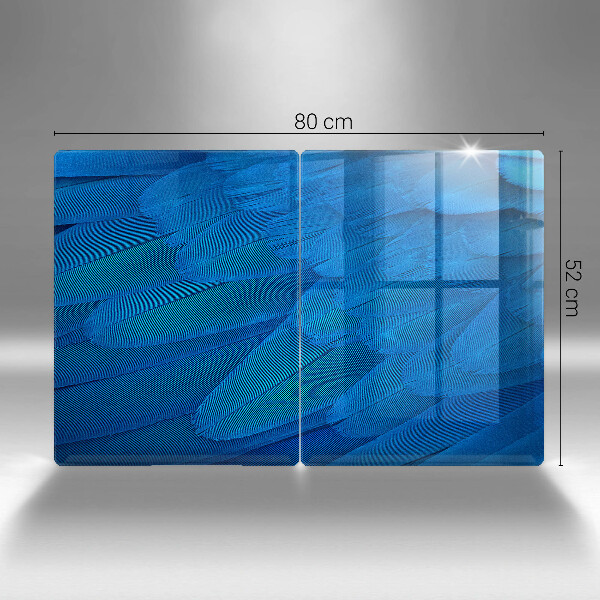 Glass chopping board Bird feathers