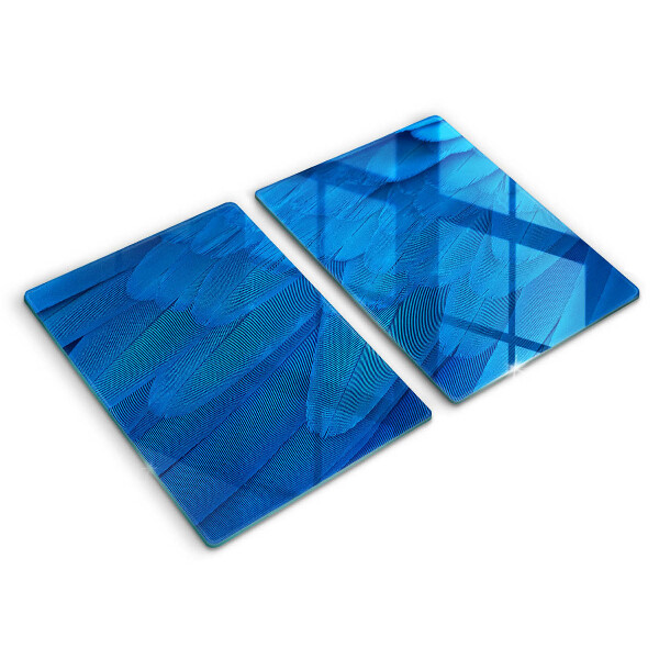Glass chopping board Bird feathers