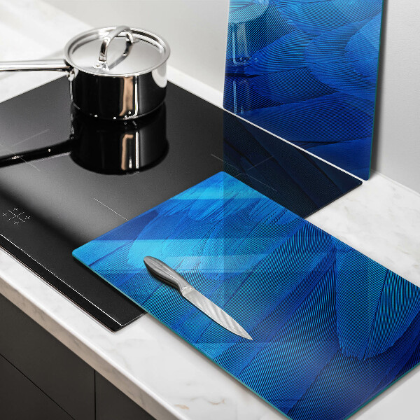 Glass chopping board Bird feathers