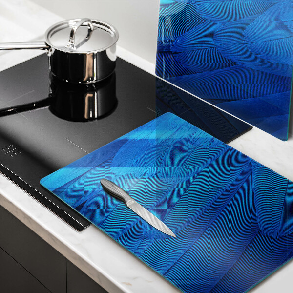 Glass chopping board Bird feathers