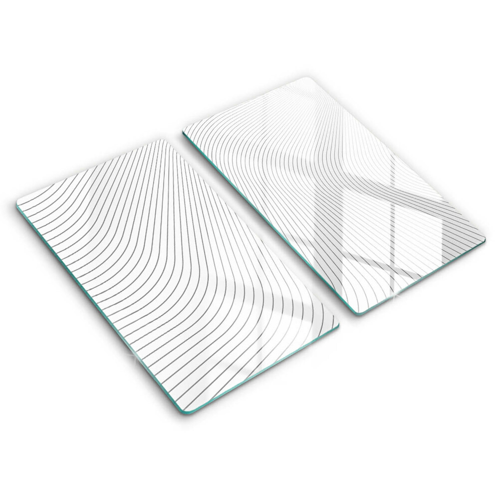 Glass chopping board Modern Line pattern
