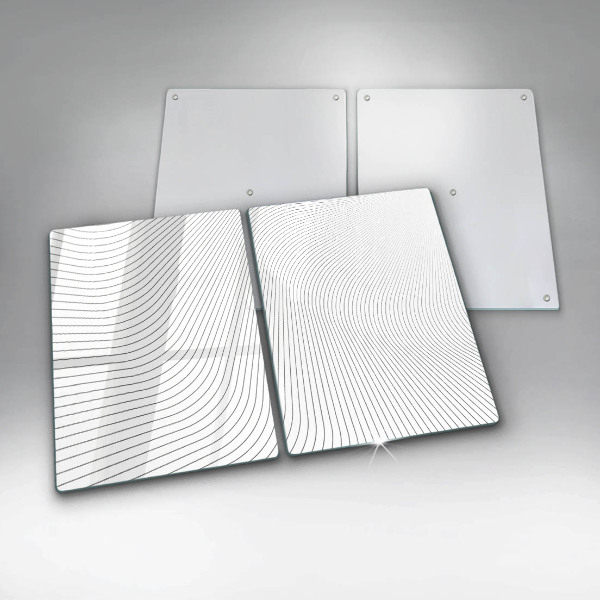 Glass chopping board Modern Line pattern