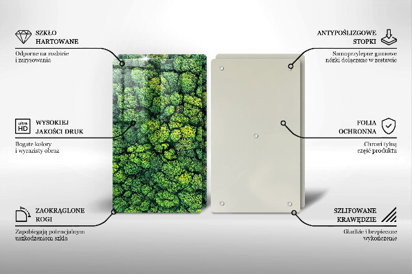 Glass chopping board Nature - moss plant