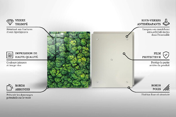 Glass chopping board Nature - moss plant