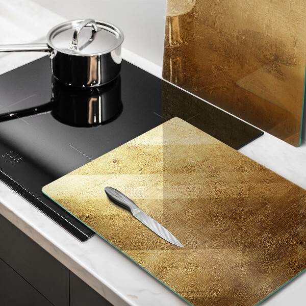 Glass chopping board Gold texture background