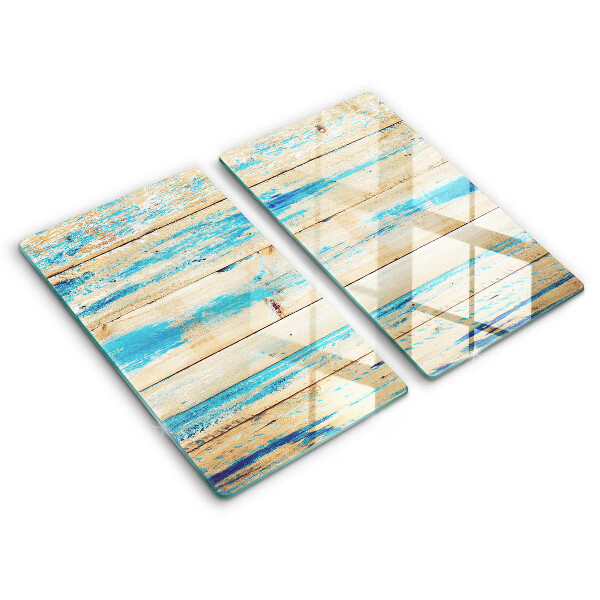 Glass chopping board Retro boards wood