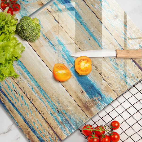Glass chopping board Retro boards wood
