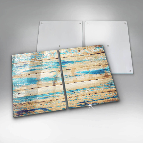 Glass chopping board Retro boards wood