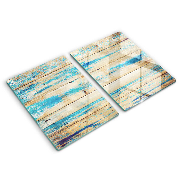 Glass chopping board Retro boards wood