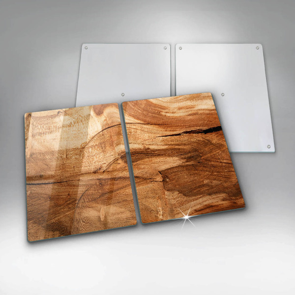 Glass chopping board Wooden board texture