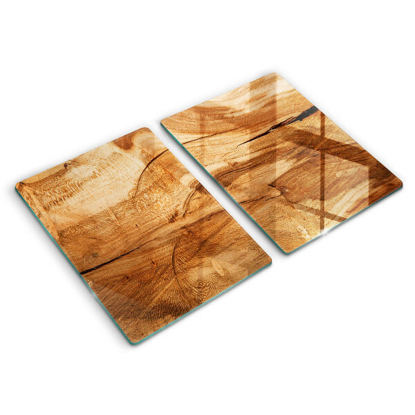 Glass chopping board Wooden board texture