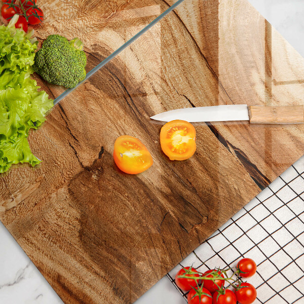Glass chopping board Wooden board texture