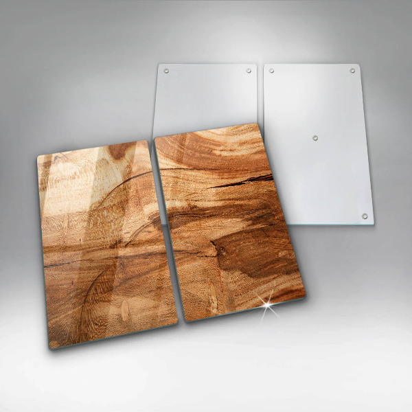 Glass chopping board Wooden board texture